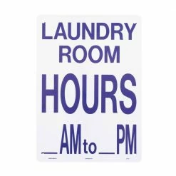Lynch Sign 10 in. x 14 in. Laundry Room Hours AM - PM Sign Printed on More Durable, Thicker, Longer Lasting Styrene Plastic 9 Lynch Sign 10 in. x 14 in. Laundry Room Hours AM - PM Sign Printed on More Durable, Thicker, Longer Lasting Styrene Plastic -Nostalgic Warehouse Sales white lynch sign safety signs lp 23 a0 1000