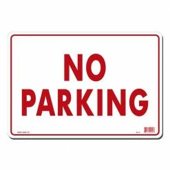 Lynch Sign 14 in. x 10 in. No Parking Sign Printed on More Durable, Thicker, Longer Lasting Styrene Plastic