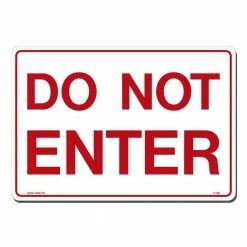 Lynch Sign 14 in. x 10 in. Do Not Enter Sign Printed on More Durable, Thicker, Longer Lasting Styrene Plastic