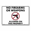 Lynch Sign 14 in. x 10 in. No Fire Arms Sign Printed on More Durable, Thicker, Longer Lasting Styrene Plastic 1 Lynch Sign 14 in. x 10 in. No Fire Arms Sign Printed on More Durable, Thicker, Longer Lasting Styrene Plastic -Nostalgic Warehouse Sales white lynch sign safety signs r 172 64 1000