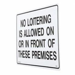 Lynch Sign 14 in. x 10 in. No Loitering is Allowed Sign Printed on More Durable, Thicker, Longer Lasting Styrene Plastic -Nostalgic Warehouse Sales white lynch sign safety signs r 184 e1 1000