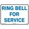 Lynch Sign 14 in. x 10 in. Ring Bell Sign Printed on More Durable Thicker Longer Lasting Styrene Plastic -Nostalgic Warehouse Sales white lynch sign safety signs r 225 64 1000