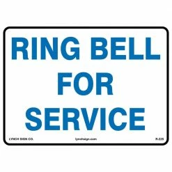 Lynch Sign 14 in. x 10 in. Ring Bell Sign Printed on More Durable Thicker Longer Lasting Styrene Plastic
