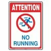 Lynch Sign 10 in x 14 in. No Running Sign Printed on More Durable Longer-Lasting Thicker Styrene Plastic. 2 Lynch Sign 10 in x 14 in. No Running Sign Printed on More Durable Longer-Lasting Thicker Styrene Plastic. -Nostalgic Warehouse Sales white lynch sign safety signs r 252 64 1000