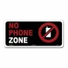 Lynch Sign 9 in. x 3 in. No Phone Zone Sign Printed on More Durable Thicker Longer Lasting Styrene Plastic