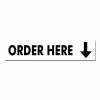 Lynch Sign 22 in. x 5 in. Order Here Arrow Down Sign Printed on More Durable, Thicker, Longer Lasting Styrene Plastic -Nostalgic Warehouse Sales white lynch sign safety signs r 34 64 1000