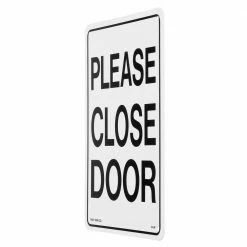 Lynch Sign 7 in. x 10 in. Please Close Door Sign Printed on More Durable, Thicker, Longer Lasting Styrene Plastic -Nostalgic Warehouse Sales white lynch sign safety signs r 74 a0 1000