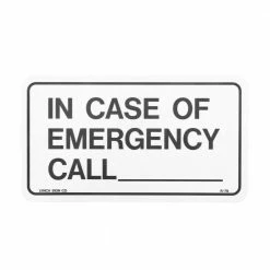 Lynch Sign 9 in. x 5 in. In Case of Emergency Call Sign Printed on More Durable, Thicker, Longer Lasting Styrene Plastic -Nostalgic Warehouse Sales white lynch sign safety signs r 79 40 1000