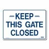Lynch Sign 14 in. x 10 in. Keep This Gate Closed Sign Printed on More Durable, Thicker, Longer Lasting Styrene Plastic -Nostalgic Warehouse Sales white lynch sign safety signs r 88 64 1000