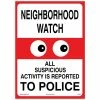 Lynch Sign 10 in. x 14 in. Neighborhood Watch Sign Printed on More Durable Longer-Lasting Thicker Styrene Plastic. -Nostalgic Warehouse Sales white lynch sign security signs r 257 64 1000