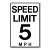 Lynch Sign 12 in. x 18 in. Speed Limit 5 M.P.H. Sign Printed on More Durable, Thicker, Longer Lasting Styrene Plastic -Nostalgic Warehouse Sales white lynch sign traffic signs a 6 5 64 1000