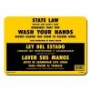 Lynch Sign 10 in. x 7 in. Wash Your Hands State Law Sign Printed on More Durable, Thicker, Longer Lasting Styrene Plastic -Nostalgic Warehouse Sales yellow lynch sign restroom signs r 150 bls 64 1000