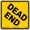 Lynch Sign 18 in. x 18 in. Dead End Sign Printed on More Durable, Thicker, Longer Lasting Styrene Plastic -Nostalgic Warehouse Sales yellow lynch sign traffic signs pl 33 64 1000