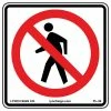 Lynch Sign 18 in. x 18 in. No Pedestrians Sign Printed on More Durable, Thicker, Longer Lasting Styrene Plastic -Nostalgic Warehouse Sales yellow lynch sign traffic signs pl 36 64 1000