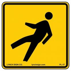 Lynch Sign 18 in. x 18 in. Pedestrian Sign Printed on More Durable, Thicker, Longer Lasting Styrene Plastic